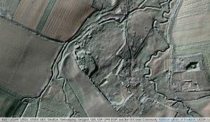 Lidar detail of ditches and watercourses on Pakenham Fen